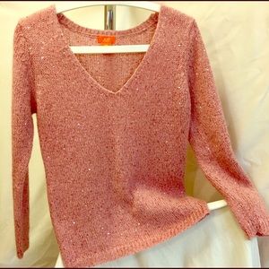 Joe Fresh Rose Sequined Sweater